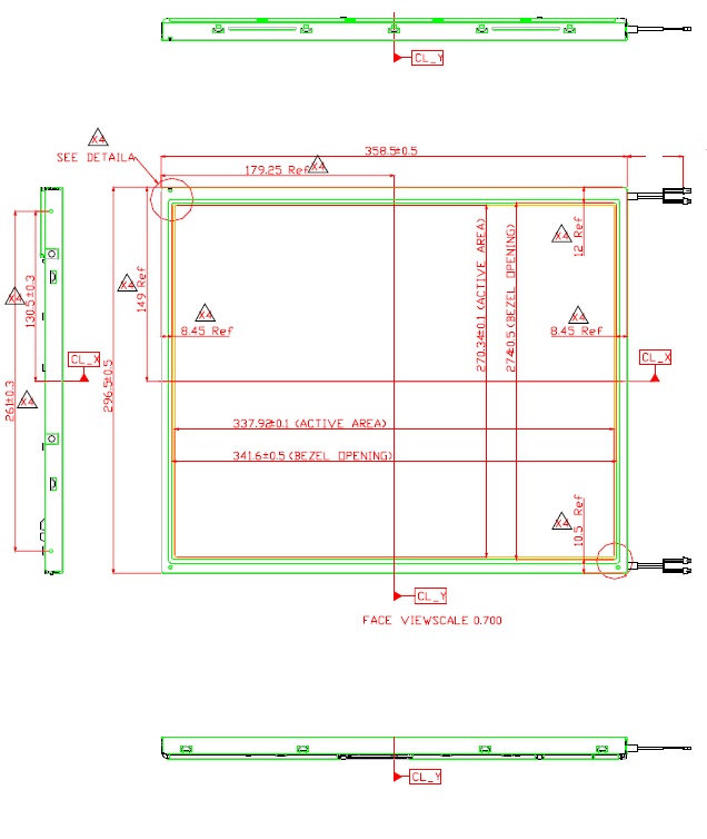 M170EG01 V.3, AU OPTRONICS, 17.0� SXGA Color TFT-LCD, SXGA (1280